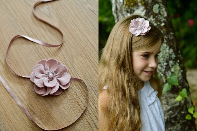 Carrousel_Accueil_09 Headband Fleur mauve pour bébé ou petite fille