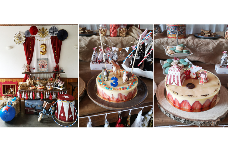 Carrousel_Accueil_14 Anniversaire enfant, décoration et sweet table thème cirque rétro, vintage