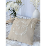 Coussin d'alliances Champêtre fleuri