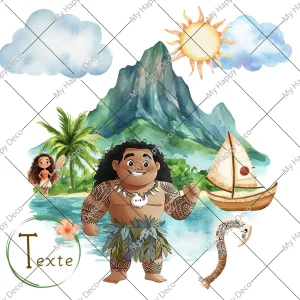 Papeterie personnalisée thème “Maui”