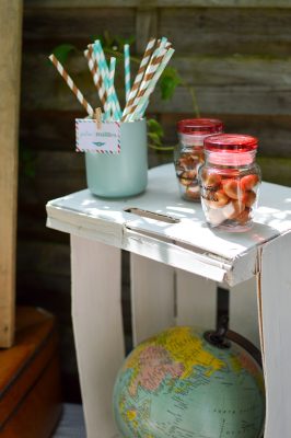 Décoration et sweet table thème "Avion rétro" pour fête anniversaire d'enfants