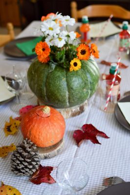 Décoration table thème "Halloween" pour fête d'enfants