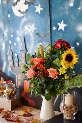 Décoration et sweet table thème "Halloween" pour fête d'enfants