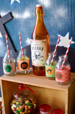 Décoration et sweet table thème "Halloween" pour fête d'enfants