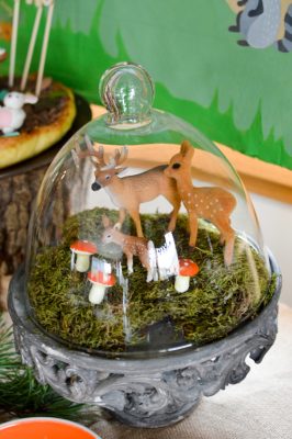 Sweet table thème "Animaux de la forêt" pour fête d'anniversaire d'enfant