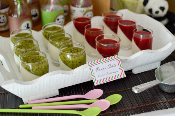 Sweet table thème "Panda girly" pour fête d'anniversaire d'enfant