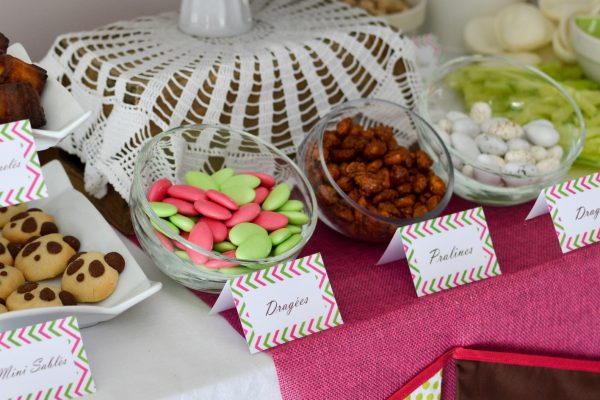 Sweet table thème "Panda girly" pour fête d'anniversaire d'enfant